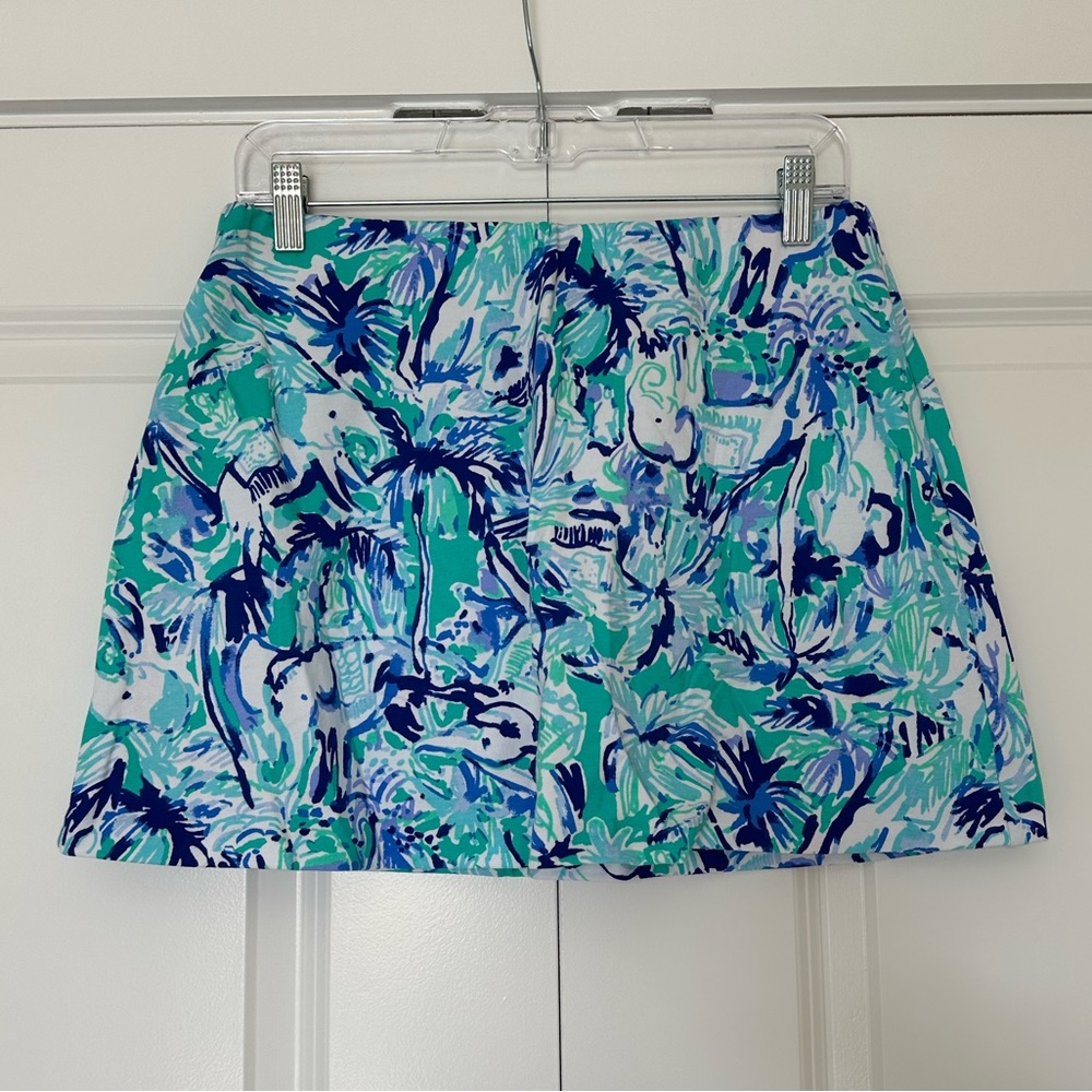 NWT Lilly Pulitzer Madison Skort Tropical Tur Elephant Appeal Size S & M
